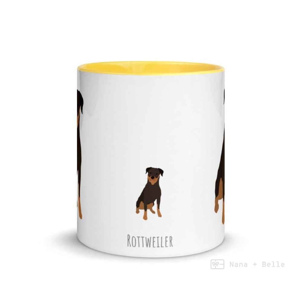 Rottweiler Mug With Color Inside