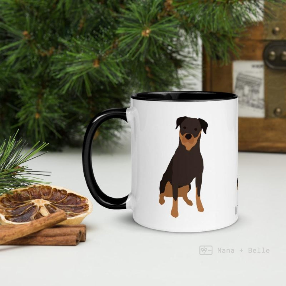 Rottweiler Mug With Color Inside