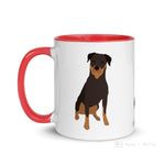 Load image into Gallery viewer, Rottweiler Mug With Color Inside
