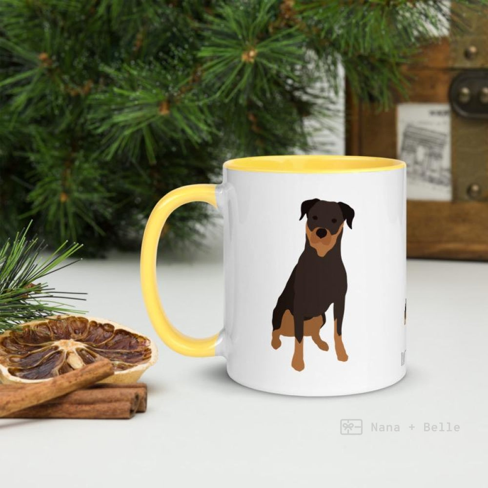 Rottweiler Mug With Color Inside