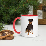 Load image into Gallery viewer, Rottweiler Mug With Color Inside
