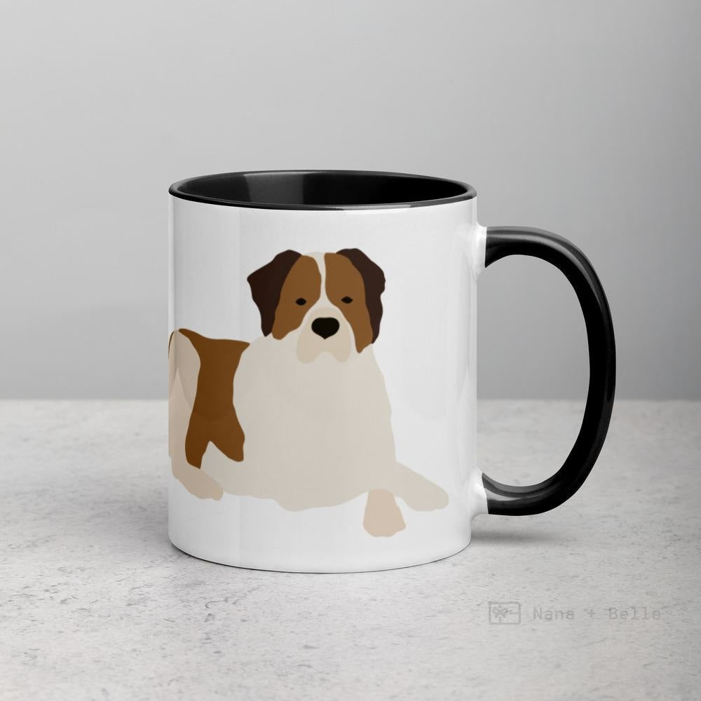 Saint Bernard Mug Black Mugs