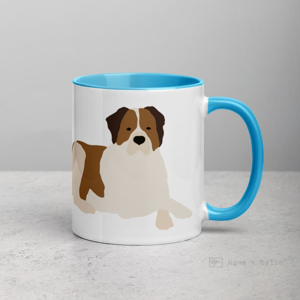 Saint Bernard Mug Blue Mugs