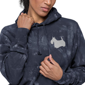 Scottie Unisex Champion Tie-Dye Hoodie Navy / S