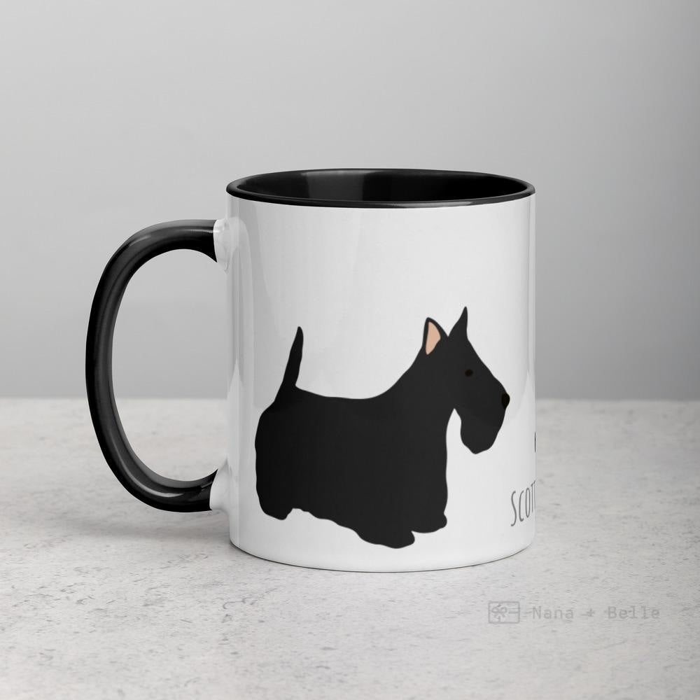 Scottish Terrier Mug With Color Inside Black Mugs