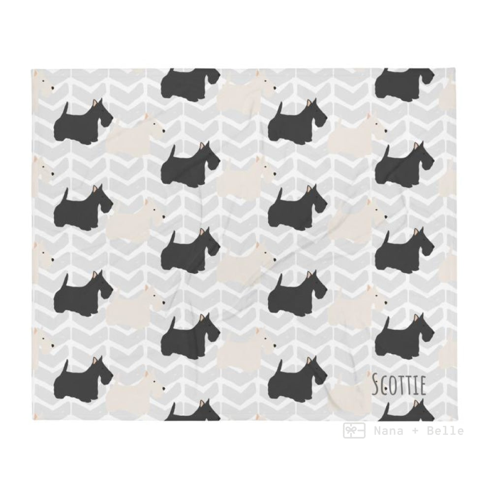 Scottish Terrier Throw Blanket