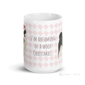 Shiba Inu Im Dreaming Of A Woof Christmas Mug For Holiday Gift