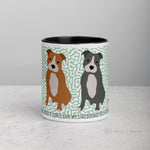 Load image into Gallery viewer, Staffordshire Bull Terrier Mug With Colour Inside Mugs
