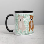 Load image into Gallery viewer, Staffordshire Bull Terrier Mug With Colour Inside Mugs
