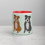 Load image into Gallery viewer, Staffordshire Bull Terrier Mug With Colour Inside Mugs
