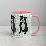 Load image into Gallery viewer, Staffordshire Bull Terrier Mug With Colour Inside Pink Mugs
