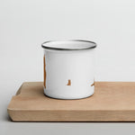 Load image into Gallery viewer, Tan Terrier Dog Enamel Mug
