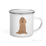 Load image into Gallery viewer, Tan English Cocker Spaniel Dog Enamel Mug Mugs
