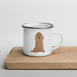 Load image into Gallery viewer, Tan English Cocker Spaniel Dog Enamel Mug Mugs
