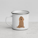 Load image into Gallery viewer, Tan English Cocker Spaniel Dog Enamel Mug Mugs
