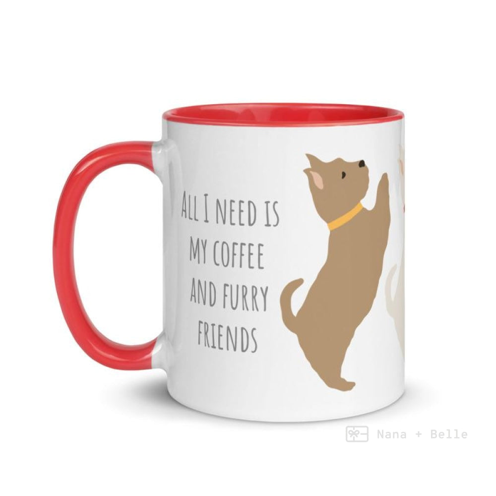 Terrier Mug With Color Inside