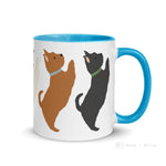 Load image into Gallery viewer, Terrier Mug With Color Inside
