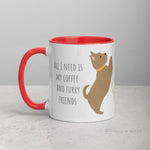 Load image into Gallery viewer, Terrier Mug With Color Inside Red
