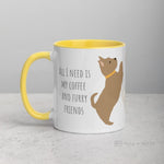 Load image into Gallery viewer, Terrier Mug With Color Inside Yellow
