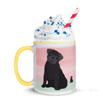 Load image into Gallery viewer, Pug Mug With Color Inside Mugs
