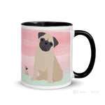 Load image into Gallery viewer, Pug Mug With Color Inside Mugs
