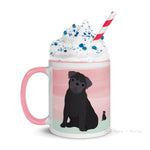 Load image into Gallery viewer, Pug Mug With Color Inside Mugs
