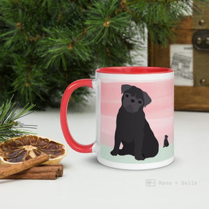 Pug Mug With Color Inside Mugs