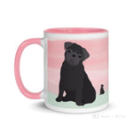 Load image into Gallery viewer, Pug Mug With Color Inside Mugs
