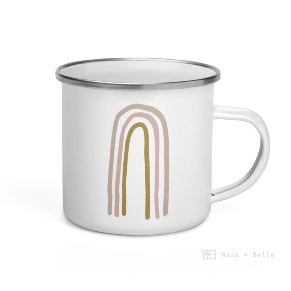 Thin Rainbows Enamel Mug / Rainbow Cup Mugs