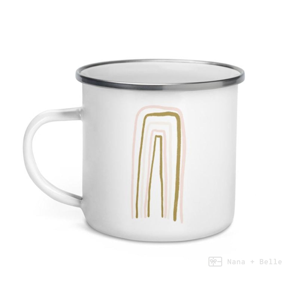 Ultra Thin Rainbows Enamel Mug / Rainbow Cup Mugs