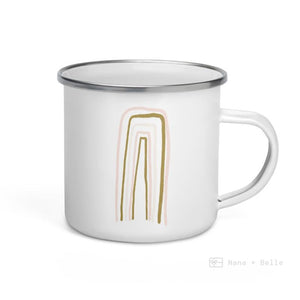 Ultra Thin Rainbows Enamel Mug / Rainbow Cup Mugs