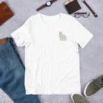 Load image into Gallery viewer, Embroidered white cat unisex t-shirt
