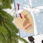 Load image into Gallery viewer, Sausage dog Christmas Wooden ornaments
