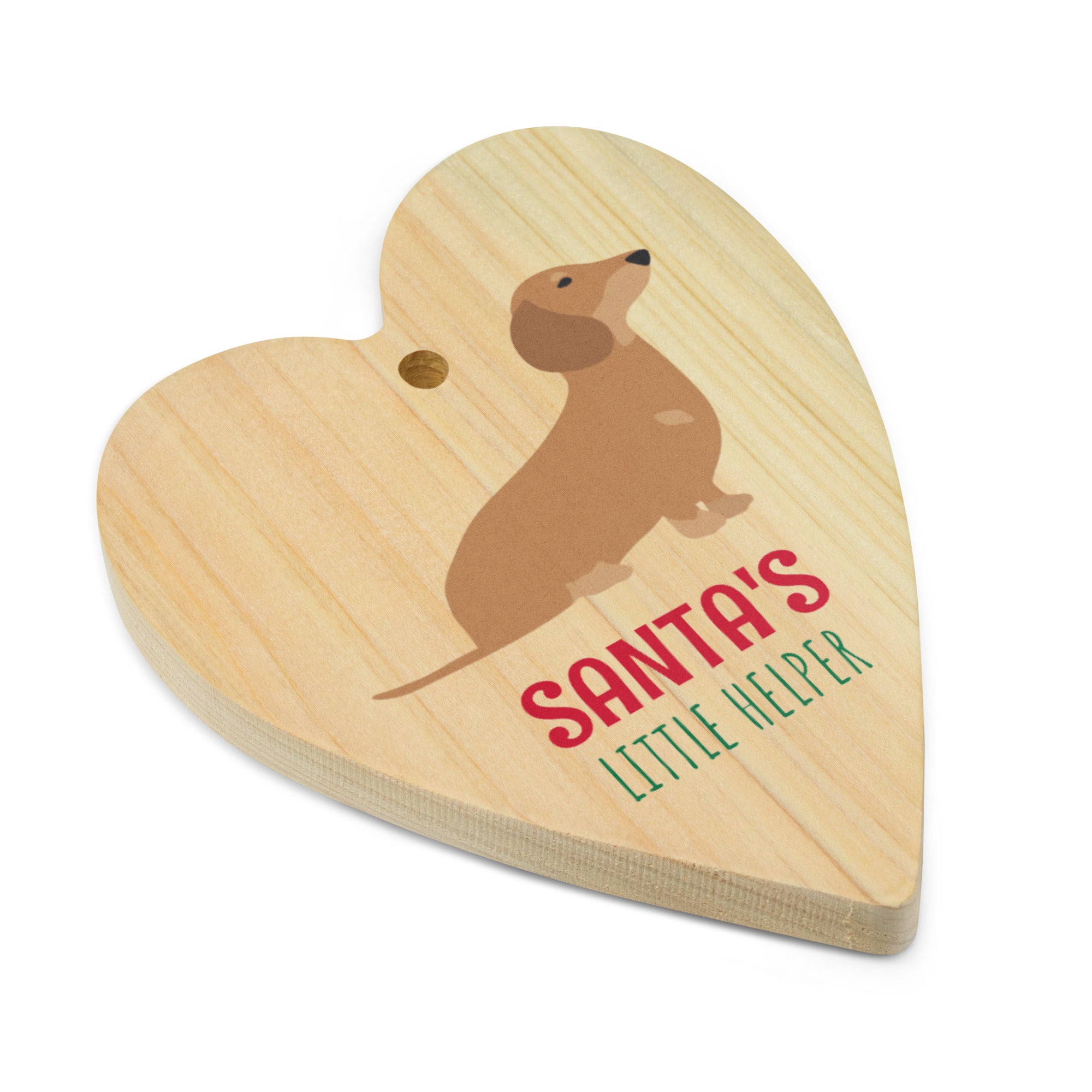 Sausage dog Christmas Wooden ornaments