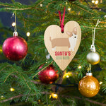 Load image into Gallery viewer, Corgi Christmas Wooden ornaments
