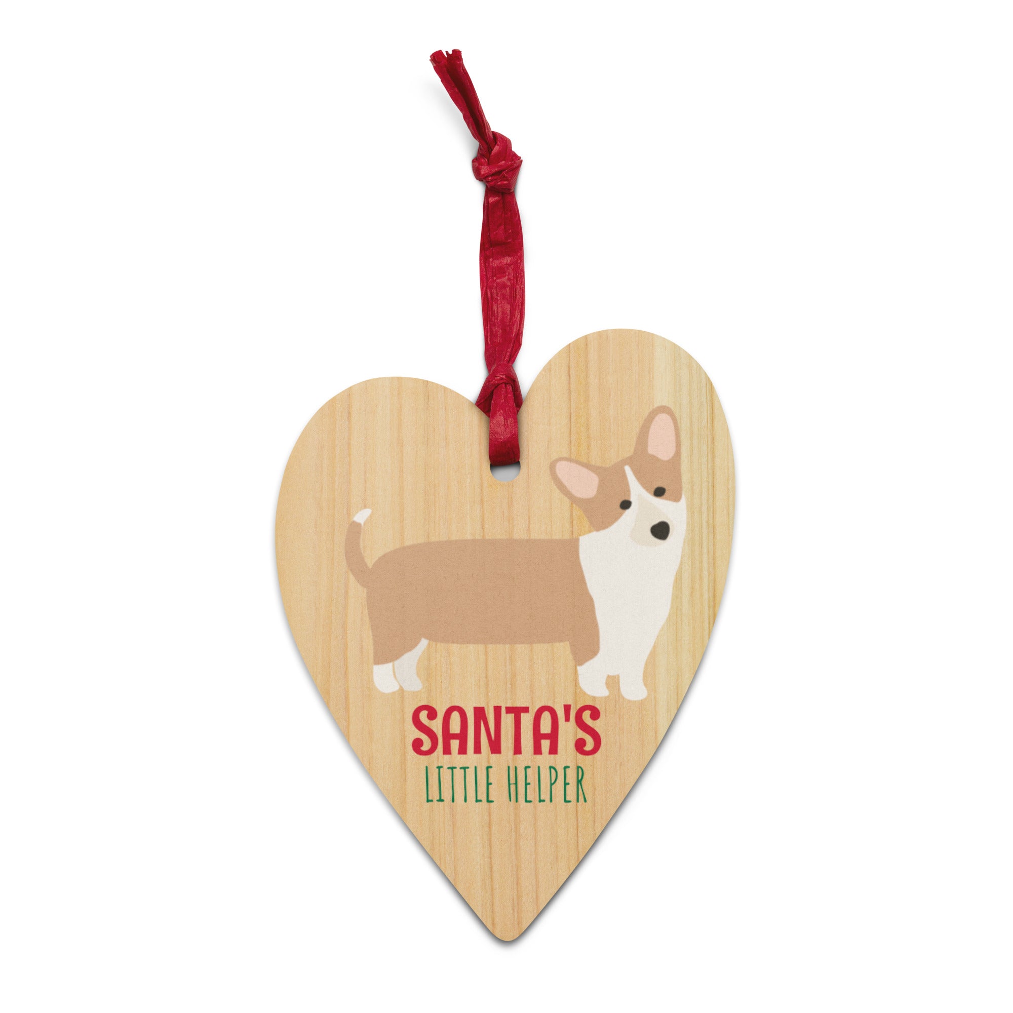 Corgi Christmas Wooden ornaments