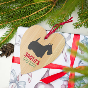 Scottish Terrier Christmas Wooden ornaments