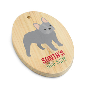 French bulldog Christmas Wooden ornaments