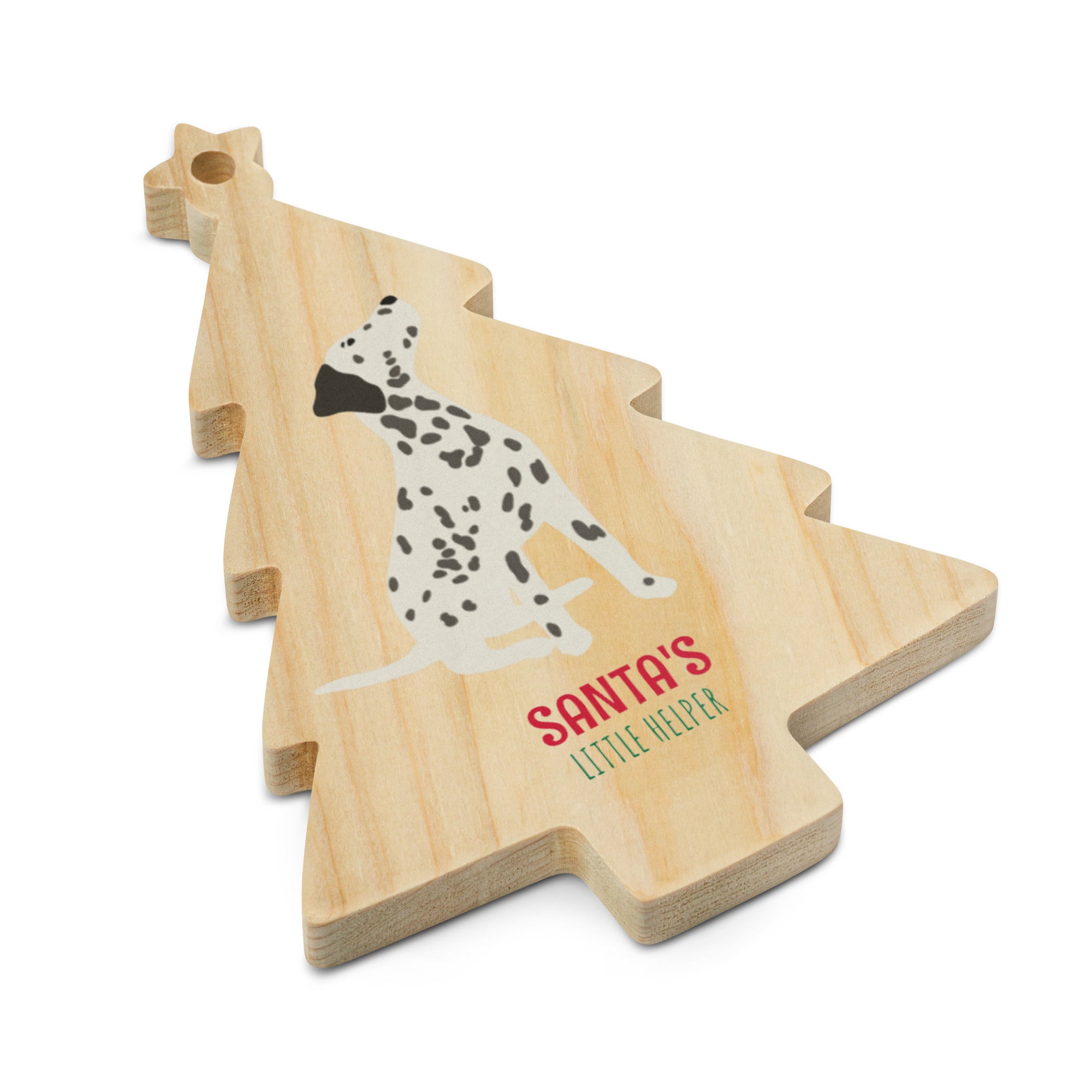 Dalmatian Wooden Christmas ornaments