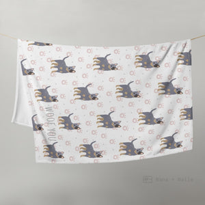 Woof You Blue Heeler Throw Blanket For Australian Cattle Dog Lover